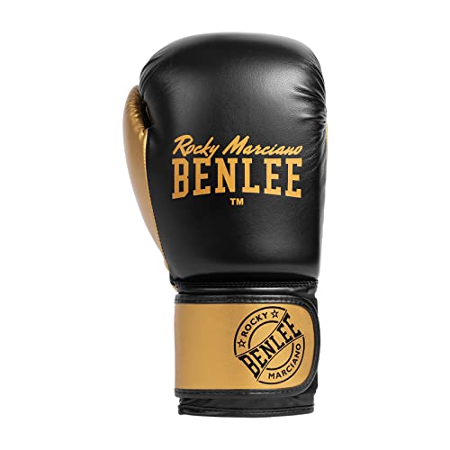 BENLEE Boxhandschuhe aus Kunstleder (1Paar) Carlos Black/Gold 08 oz von BENLEE Rocky Marciano