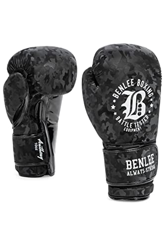 BENLEE Boxhandschuhe aus Kunstleder Anthony Black/Silver 14 oz von BENLEE Rocky Marciano