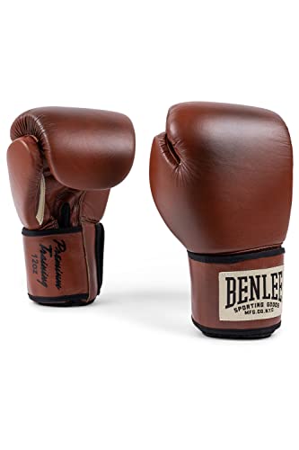 BENLEE Boxhandschuhe aus Leder Premium Training Brown/Black/Beige 18 oz von BENLEE Rocky Marciano