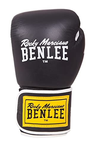 Benlee Boxhandschuhe aus Leder Tough Black 18 oz von BENLEE Rocky Marciano