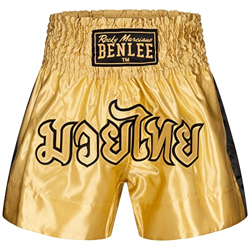 Benlee Thai Shorts Goldy Gold/Black XL von BENLEE Rocky Marciano