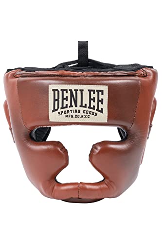 Benlee Kopfschutz aus Leder Premium HEADGUARD Brown/Black/Beige L/XL von Benlee