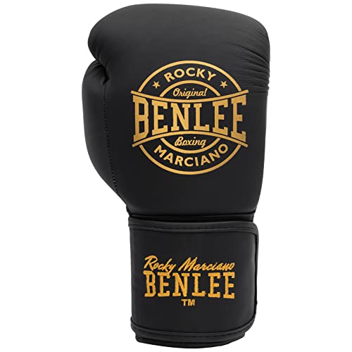 BENLEE Boxhandschuhe aus Leder Wakefield Black/Gold 18 oz von BENLEE Rocky Marciano