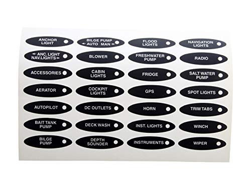 BEP Marine Other BEP Label for CSP6 Series Switch Panels-Set 1 DBE-190, Multicolor, One Size von BEP Marine