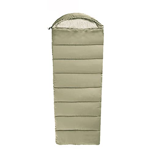 BERRIHORT Spliceable Washable Camping Sleeping Bag Lightweight Warm and Soft Envelope-Type Sleeping Bag for Outdoor Traveling Hiking Hello/Khaki/1300G von BERRIHORT