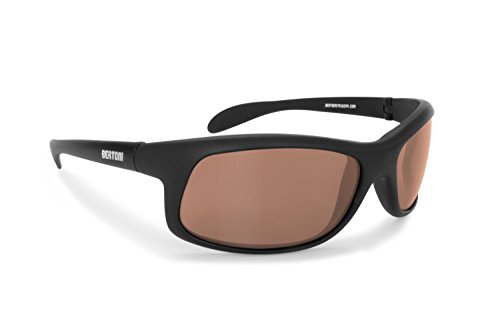 BERTONI Polarisierten Photochrome Sonnenbrille für Skifahren - Laufen - Driving - Fish - P545FT Selbsttönend (Photochrom Polarisierte Braun) von BERTONI