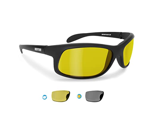 BERTONI Polarisierten Photochrome Sonnenbrille für Skifahren - Laufen - Driving - Fish - P545FT Selbsttönend von BERTONI