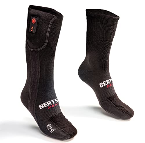 Beheizbare Socken | Wanderer, Radfahrer und Sportler | Heizdauer bis zu 10 Stunden | USB | Unisex | 42-44 von BERTSCHAT