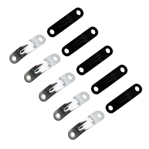 BESPORTBLE 10 Stück Teiliges Mini Zeltseil Spannset aus Robustem Aluminiumlegierung Bogenförmige Windseil Klemmen mit Löchern Verstellbare Zeltleinenhalter für Camping und Zufällige Farbe von BESPORTBLE