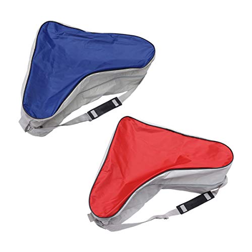 BESPORTBLE Schlittschuhtasche: 2 Stück EIS Inline Skate Tasche Dreieck EIS Rollschuh Tasche Hochleistungs Eishockey Skate Tragetasche mit Verstellbarem Schultergurt für Kinder Erwachsene von BESPORTBLE