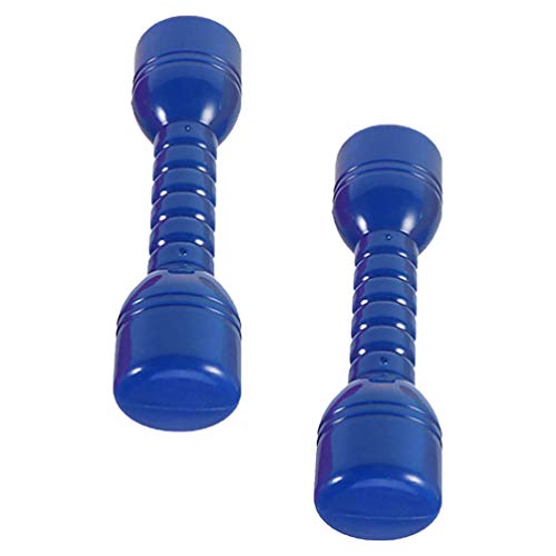 BESPORTBLE 2 Stück Kunststoff Hanteln Ergonomische Kinder Sport Fitness Hanteln Hand Bars Kinder Hanteln Spielzeug Ergonomische Kinder Morgen Übung Hanteln Sport Werkzeug Blau von BESPORTBLE