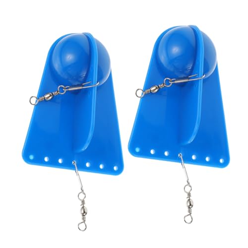 BESPORTBLE 2 Stück Verstellbares Plastik Trolling Planer Diving Board Angelzubehör Robust Leicht für Tiefseeangeln Naturnahe Köderbewegung Verbesserte Fangchancen von BESPORTBLE
