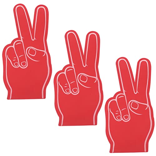 BESPORTBLE 3 Stück Schaumstoff Finger Schaumstoff Fingerhände Cheerleading Geschenke Für Mädchen Sport Partygeschenke Fußball Geräuschmacher Geräuschmacher Für Fußballspiele von BESPORTBLE