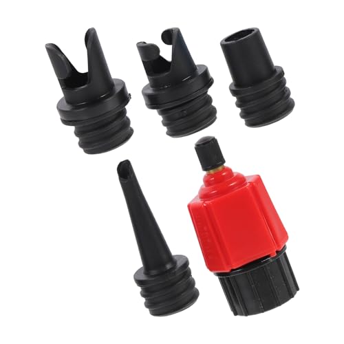 BESPORTBLE 5 Stück Teiliges Gummi Schlauchboot Adapter Ventiladapter für Luftpumpe Robust Verschleißfest Kompatibel mit Kajak Aufblasbarem Boot Sup und Surfbrett Leicht und Tragbar von BESPORTBLE