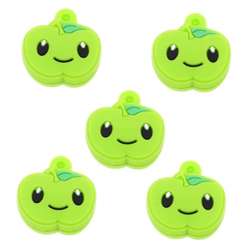 BESPORTBLE 5 Stück Tennis Racket Dämpfer Apple Design aus Weichem Silikon Vibrationsdämpfend für Präzise Ballkontrolle Stoßabsorbierend Geeignet für Anfänger und Profis Grün von BESPORTBLE