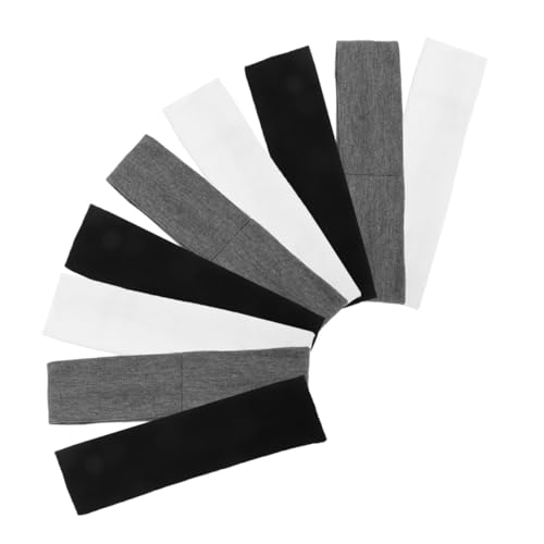 BESPORTBLE 9 Stück Teiliges Elastische rutschfeste Yoga Stirnbänder für Damen Minimalistischen Unifarben Atmungsaktiv Schweißableitend für Fitness Laufen Radfahren und Workout von BESPORTBLE