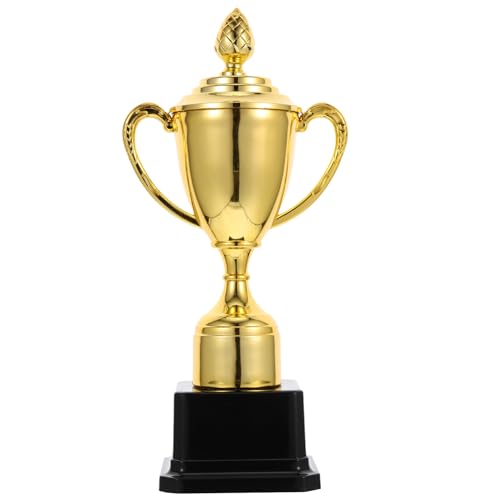 BESPORTBLE Goldene Plastiktrophäen: 9-Zoll-Award-Gold-Award-Trophäenbecher Dekorative Trophäe Teilnahmetrophäe Trophäen Für Partygeschenke von BESPORTBLE