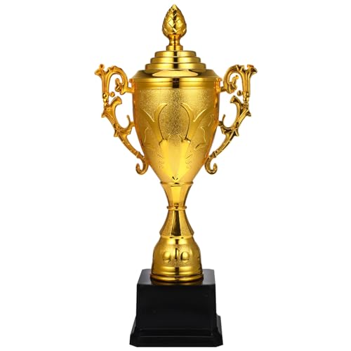 BESPORTBLE Goldpokal – 30 Cm Große Sport-Meisterschaftstrophäe Kunststoff-Trophäe Für Dekorationsturniere Preisverleihungsparty von BESPORTBLE