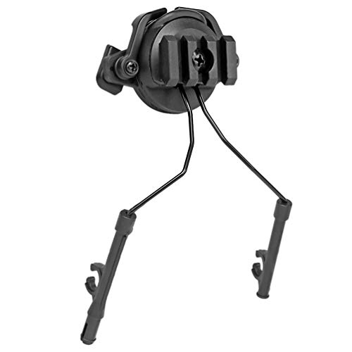 BESPORTBLE Helm Headset Adapter Arc Rail Adapter Aufhängung Kopfhörer Halterung Jagd Ohrenschützer Unterstützung Aufsätze Zubehör 19-21Mm (Schwarz) von BESPORTBLE