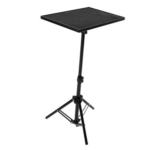 BESPORTBLE Höhenverstellbarer Projektor Ständer mit Faltbarem Dreibein Tragbarer Laptop Projektorhalter aus Robustem und Multifunktionaler Utility Shelf für Bühne Büro und Zuhause von BESPORTBLE