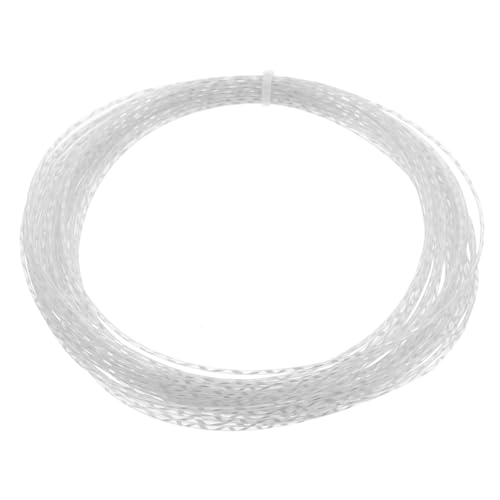 BESPORTBLE Nylon Badminton Schnur Weiß Hochelastisch Stoßdämpfend Langlebig Badminton Schläger Ersatzschnur Einfach zu Montieren Geeignet für Verschiedene Badmintonschläger von BESPORTBLE