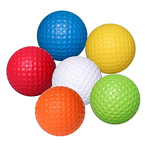 BESPORTBLE Übungsgolfbälle Flexible Übungsbälle Pu Golfbälle Indoor Outdoor Trainingsball 6 Stück von BESPORTBLE