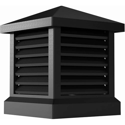 BESTXH A,50x50cm, Schornsteinkappe, Regendichte Jalousien, Kaminabdeckung, Allwetter-Schornsteinabdeckung Aus Netzgewebe, Quadratische Schornsteinkappen Aus Aluminiumlegierung von BESTXH