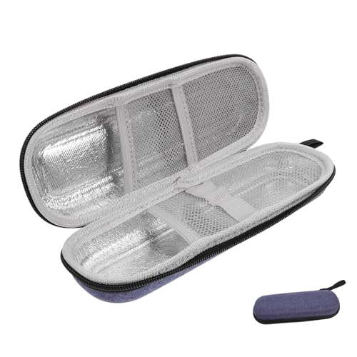 BESTYASH -Kühlpackung kleine isolierte Kühltasche Injektions-Reiseetui Isolierte Reisetasche für Medikamente kleine Isoliertasche diabetischer Fall Eva Blue von BESTYASH