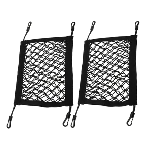 BESTonZON 2 Stück Teiliges Kajak aufsatznetz aus Robustem Nylon Dehnbares Leichtes Netz für Paddleboard und Surfbrett Portable Stauraumtasche für Deckzubehör Installieren und Faltbar von BESTonZON