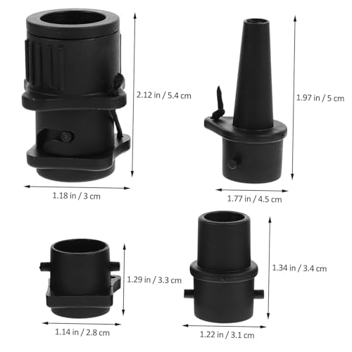 BESTonZON 4 Stück Teiliges Pumpadapter Luftkompressor und Sup Paddleboard Vielseitiger Ventilverbinder für Kajak Gummiboot Gymnastikmatte Einfach zu Bedienen Leicht und Kompakt zum von BESTonZON