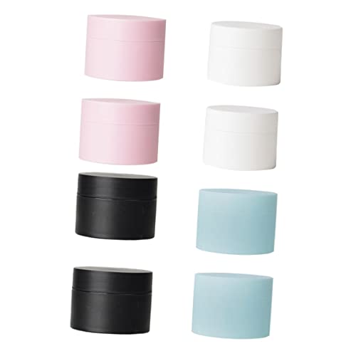 BESTonZON 8 Stück Farbiger Cremetiegel Glasbehälter Kunststoffbehälter Kosmetik-Reisebehälter Kleiner Cremetiegel Lippenbalsam-Behälter Cremetiegel Behälter Cremeflasche von BESTonZON