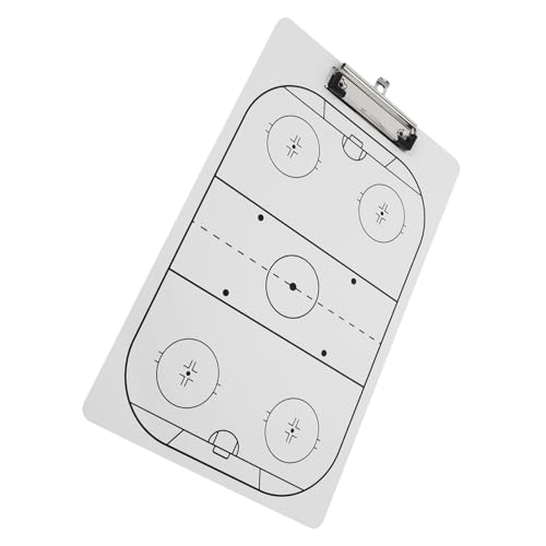 BESTonZON Eishockey Taktikboard Trocken Abwischbar Robustes Klemmbrett Langlebigem Material Doppelseitig Nutzbar Vielseitig für Basketball Fußball Volleyball Trainerstrategien Geeignet von BESTonZON