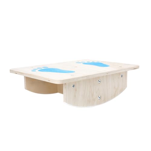 BESTonZON Holz Balance Board für Balancierbrett Rutschfest Schwingbereich Gleichgewichtstraining für Sport und Koordination von BESTonZON
