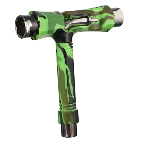 BESTonZON Multifunktionales Skateboard T Tool mit T Förmigem und Schraubendreher für Achsmuttern Schrauben und Einfache Anpassungen Am Skateboard von BESTonZON