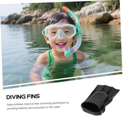 BESTonZON Schwimmflossen Robuste Eva PVC Flossen für Pool Strand rutschfeste Tauchflossen Verbesserte Schwimmtechnik Passgenaues Design für Junge Schwimmer von BESTonZON