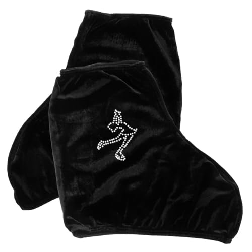 BESTonZON Skate Boot Protector Eislaufschutz Strapazierfähigem Elastische Schwarze Schlittschuh Schoner für Damen Herren und Vielseitig Passend Kratzfest und Komfortabel von BESTonZON