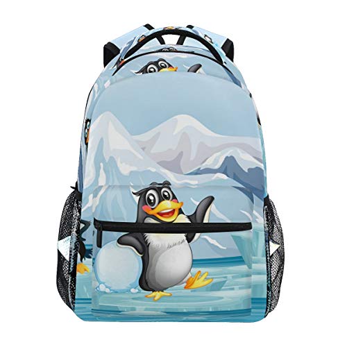 Pinguine EIS Studentenrucksack Kinderrucksack Büchertasche Schülerrucksack Laptop Rucksäcke für die Reise Teen Mädchen Jungs von BEUSS