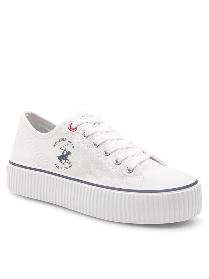 BEVERLY HILLS POLO CLUB Sneakers aus Stoff W-BHPC027M Weiß Sneaker von BEVERLY HILLS POLO CLUB