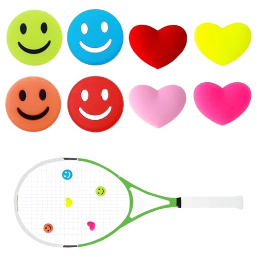 8 Stück Tennis Dämpfer,Tennis Vibrationsdämpfer Tennisschläger Head,für Babolat Dämpfer,Silikon Vibrationsdämpfung Reduziert Schlägervibrationen bei Tennisschlägern,Ideal für das Training & Wettkampf von BFUZXY