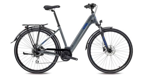 bh atom city wave elektro hybrid fahrrad shimano acera 8s 500 wh 700 mm plata grau blau 2022 von BH