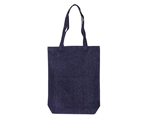 BIDBI Einkaufstasche aus Jeansstoff, indigo, Denim-Einkaufstasche von BIDBI