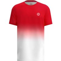 BIDI BADU Crew Tennisshirt Herren RDWH - red, white XS von BIDI BADU