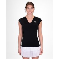 BIDI BADU Crew V-Neck Tennisshirt Damen BK - black XL von BIDI BADU