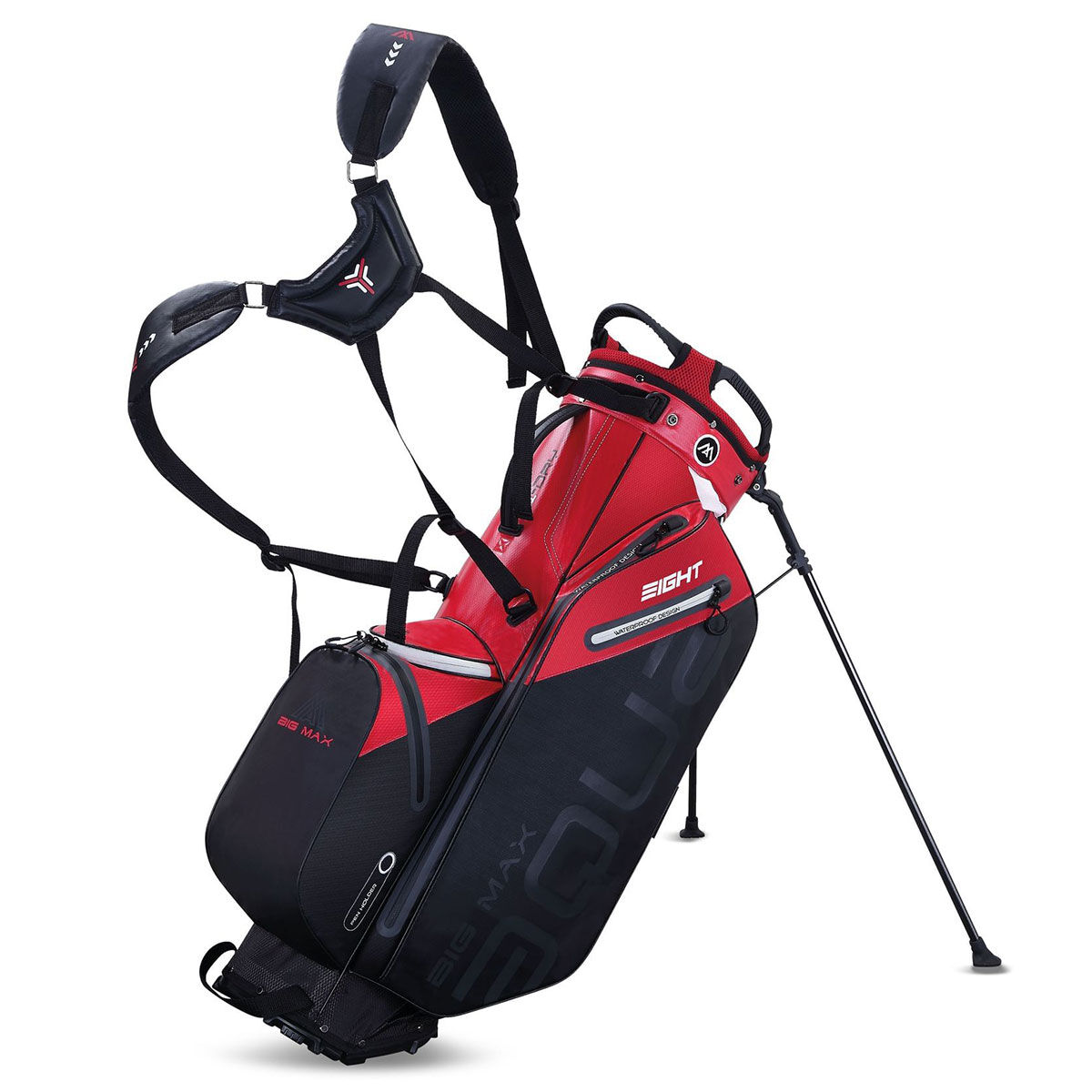 BIG MAX AQUA Eight G Waterproof Golf Stand Bag, Black red | American Golf von BIG MAX