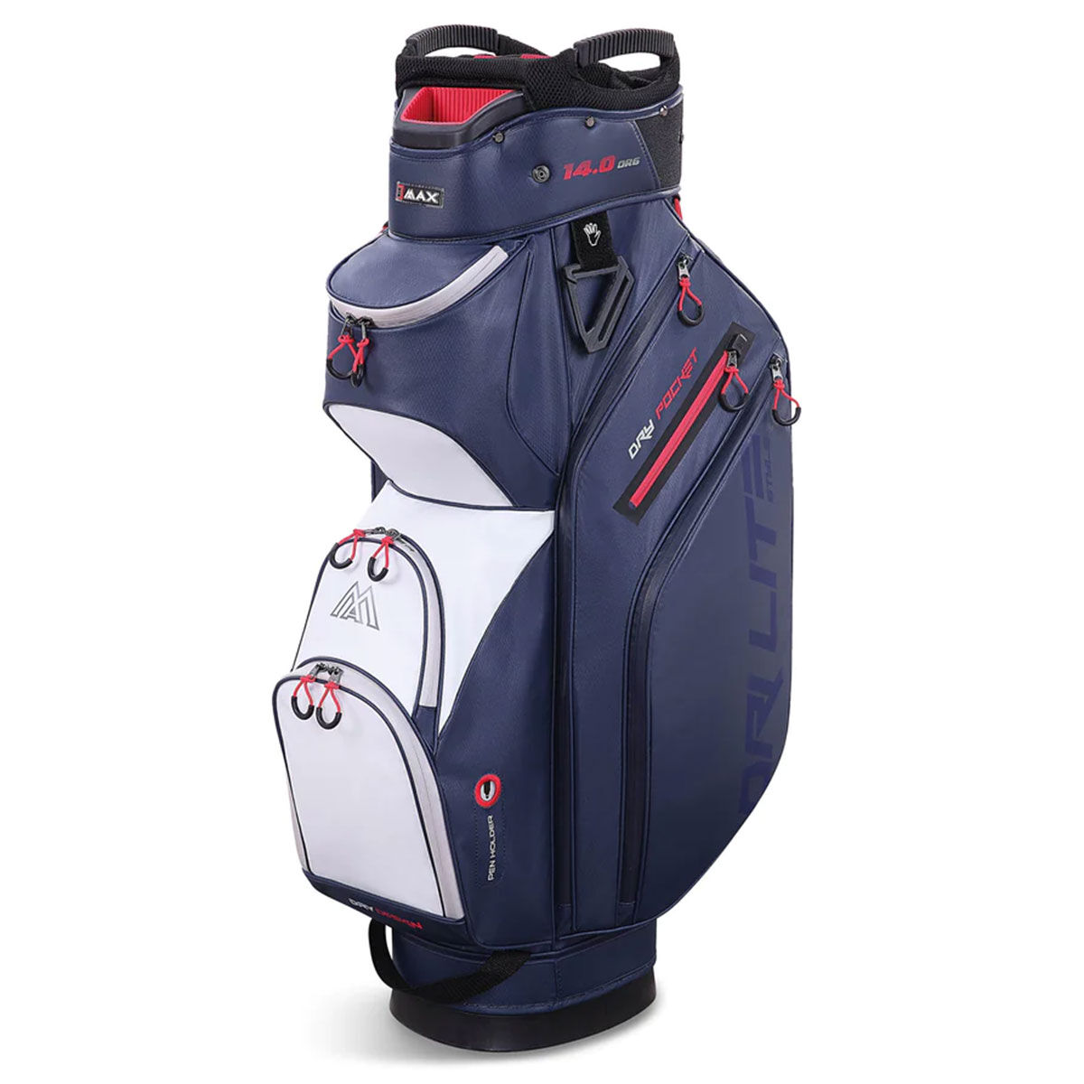 BIG MAX Dri Lite Style Golf Cart Bag, Navy/white/red | American Golf von BIG MAX