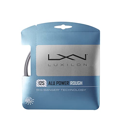 Luxilon Unisex Tennissaite Alu Power 125 Rough, silber, 12,2 Meter, 1,25 mm, WRZ995200 von Wilson