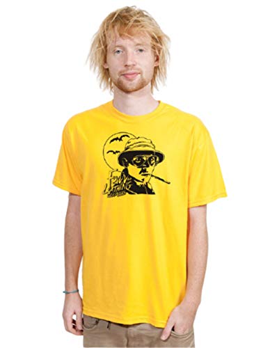 BIGTIME.de T-Shirt Fear & Loathing in Las Vegas Johnny Depp Kult Film Shirt gelb E32 - Gr. M von BIGTIME.de