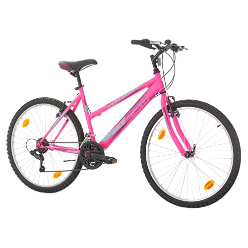 BIKE SPORT LIVE ACTIVE 26 Zoll Bikesport Adventure Mädchenfahrrad Damen Fahrrad Mountainbike, Shimano 18 Gang Rose von BIKE SPORT LIVE ACTIVE