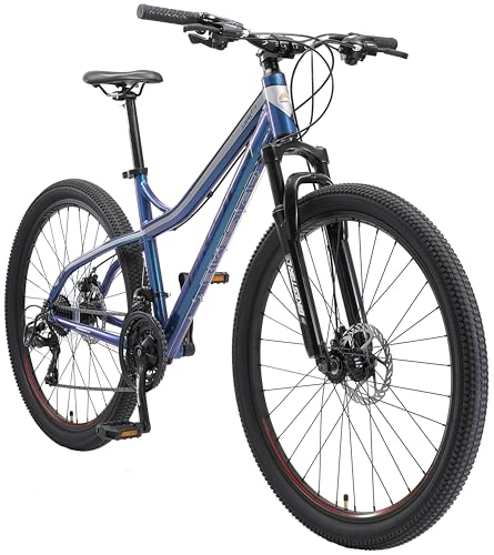 BIKESTAR Hardtail Aluminium Mountainbike 27.5 Zoll, 21 Gang Shimano Schaltung mit Scheibenbremse | 17 Zoll Rahmen MTB Erwachsenen- und Jugendfahrrad | Blau von BIKESTAR