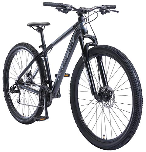 BIKESTAR Hardtail Aluminium Mountainbike Shimano 21 Gang Schaltung, Scheibenbremse 29 Zoll Reifen | 17 Zoll Rahmen Alu MTB | Blau von BIKESTAR